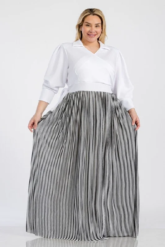 Women Church Dress-9346 Silver