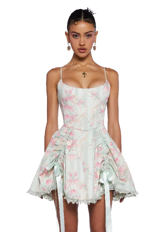 Ardent Affection Corset Mini Dress Chic Mini Dress with V-Neck