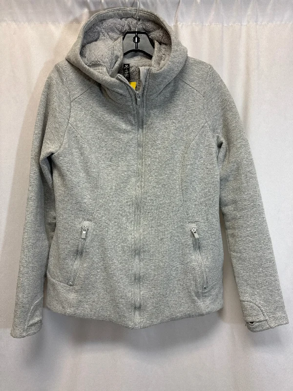 Athletic Jacket By 90 Degrees By Reflex In Grey, Size: M Print Jacket Jacquard Jacket Patchwork Jacket Athletic Jacket By 90 Degrees By Reflex In Grey, Size: M Print Jacket Jacquard Jacket Patchwork Jacket