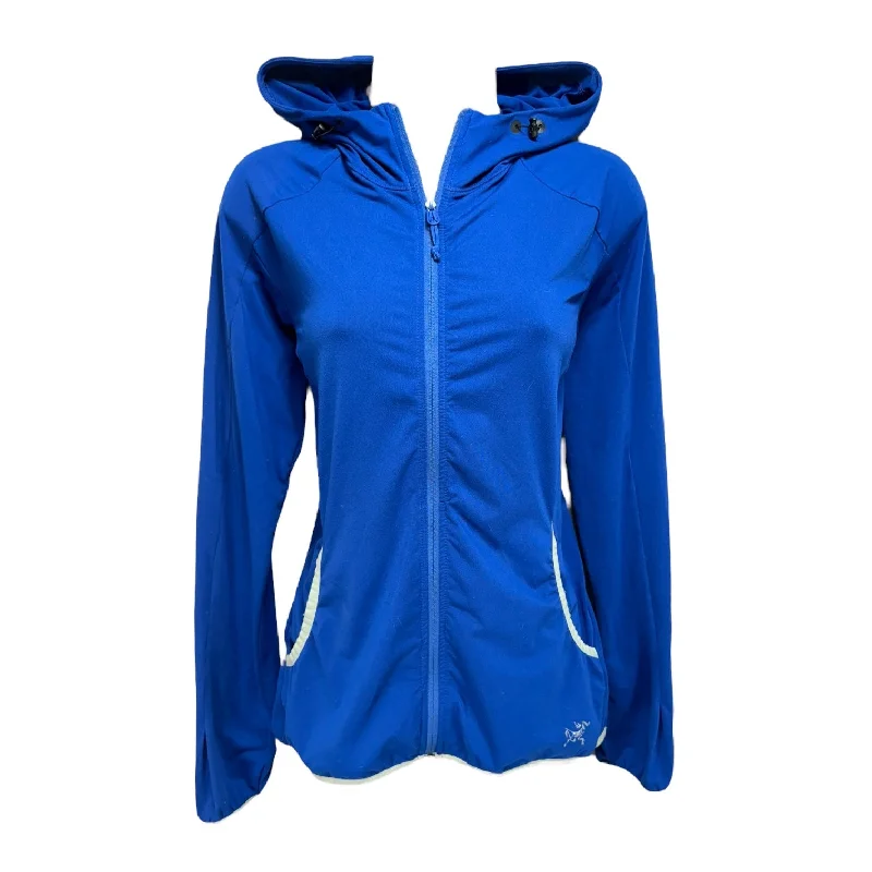 Athletic Jacket By Arctaryx In Blue, Size: S Nylon Jacket Polyester Jacket Spandex Jacket Athletic Jacket By Arctaryx In Blue, Size: S Nylon Jacket Polyester Jacket Spandex Jacket