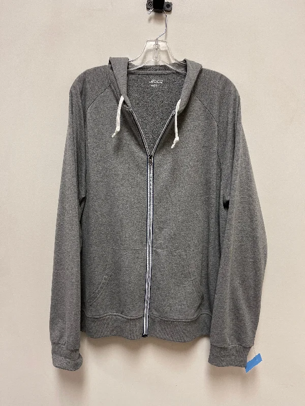Athletic Jacket By Bcg In Grey, Size: Xl Wool Jacket Cashmere Jacket Tweed Jacket