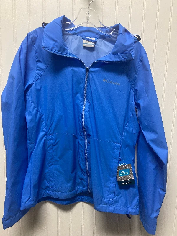 Athletic Jacket By Columbia In Blue, Size: M Satin Jacket Silk Jacket Chiffon Jacket Athletic Jacket By Columbia In Blue, Size: M Satin Jacket Silk Jacket Chiffon Jacket