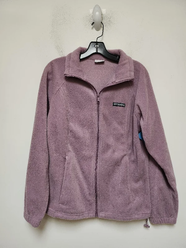 Athletic Jacket By Columbia In Purple, Size: L Zippered Jacket Buttoned Jacket Snapped Jacket Athletic Jacket By Columbia In Purple, Size: L Zippered Jacket Buttoned Jacket Snapped Jacket