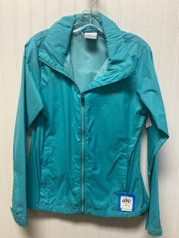 Athletic Jacket By Columbia In Teal, Size: M Print Jacket Jacquard Jacket Embroidered Jacket Athletic Jacket By Columbia In Teal, Size: M Print Jacket Jacquard Jacket Embroidered Jacket