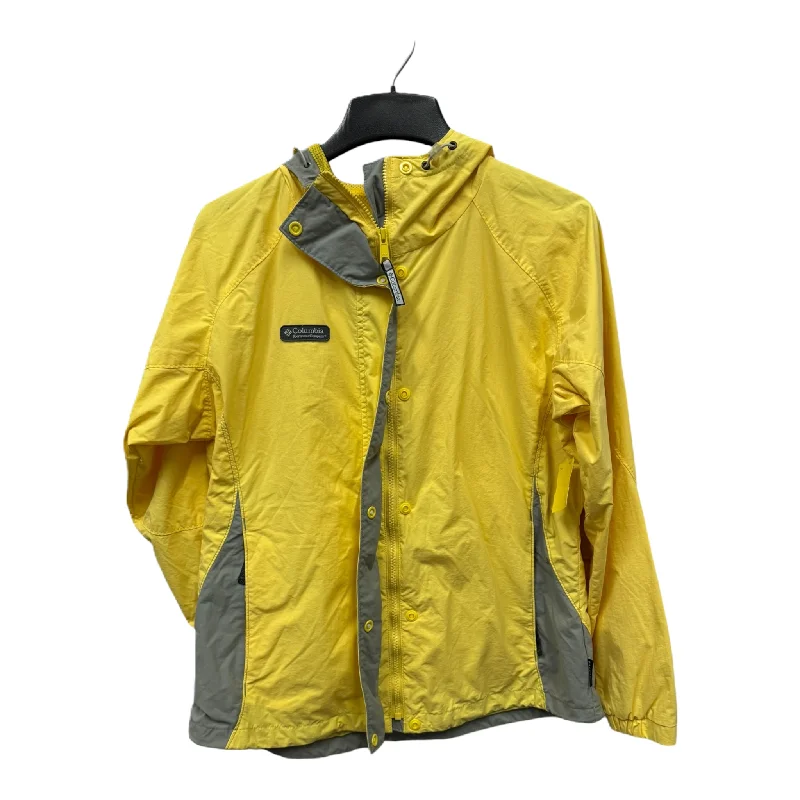 Athletic Jacket By Columbia In Yellow, Size: L Fitted Jacket Loose Jacket Oversized Jacket Athletic Jacket By Columbia In Yellow, Size: L Fitted Jacket Loose Jacket Oversized Jacket