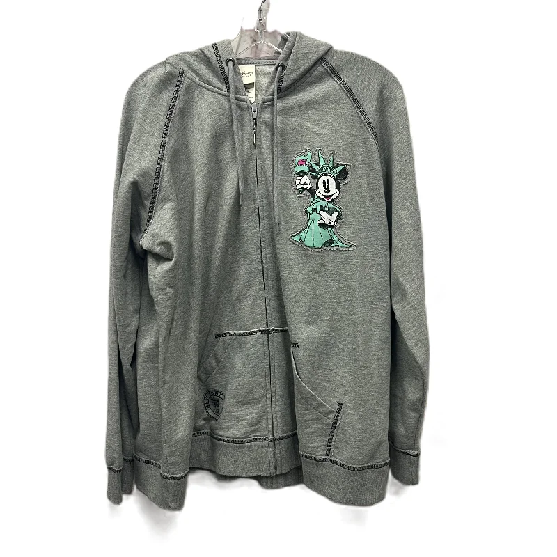 Athletic Jacket By Disney Store In Grey, Size: 1x Oversized Jacket Tailored Jacket Straight Jacket Athletic Jacket By Disney Store In Grey, Size: 1x Oversized Jacket Tailored Jacket Straight Jacket