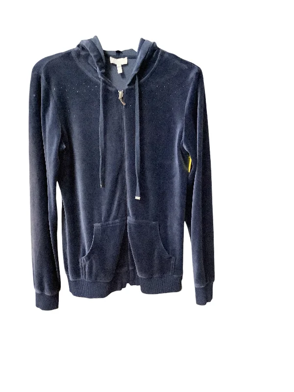 Athletic Jacket By Escada In Blue, Size: S Knit Jacket Woven Jacket Fleece Jacket