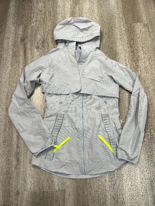 Athletic Jacket By Lululemon In Blue, Size: S Anorak Shell Jacket Lightweight Jacket