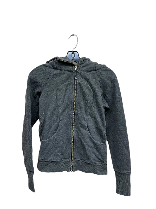 Athletic Jacket By Lululemon In Green, Size: 4 Knit Fabric Woven Fabric Fleece Fabric Athletic Jacket By Lululemon In Green, Size: 4 Knit Fabric Woven Fabric Fleece Fabric