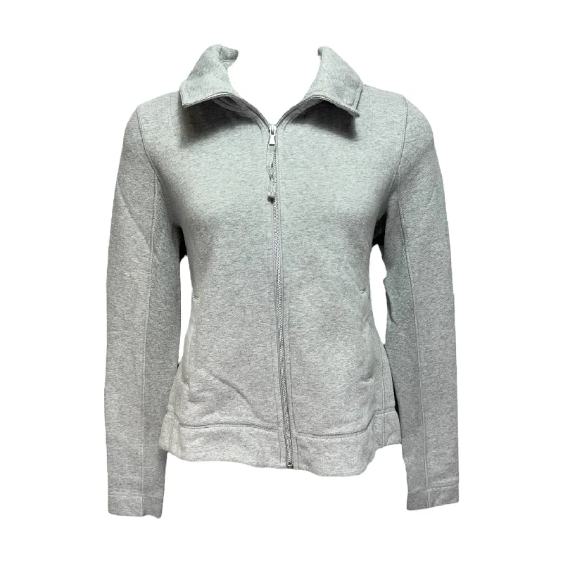 Athletic Jacket By Lululemon In Grey, Size: 12 Tiered Jacket Buttoned Jacket Zippered Jacket Athletic Jacket By Lululemon In Grey, Size: 12 Tiered Jacket Buttoned Jacket Zippered Jacket