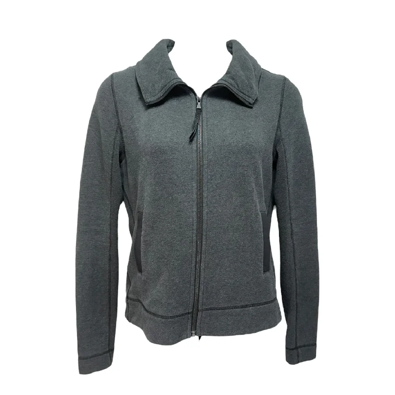 Athletic Jacket By Lululemon In Grey, Size: 12 Insulated Jacket Fitted Jacket Loose Jacket Athletic Jacket By Lululemon In Grey, Size: 12 Insulated Jacket Fitted Jacket Loose Jacket