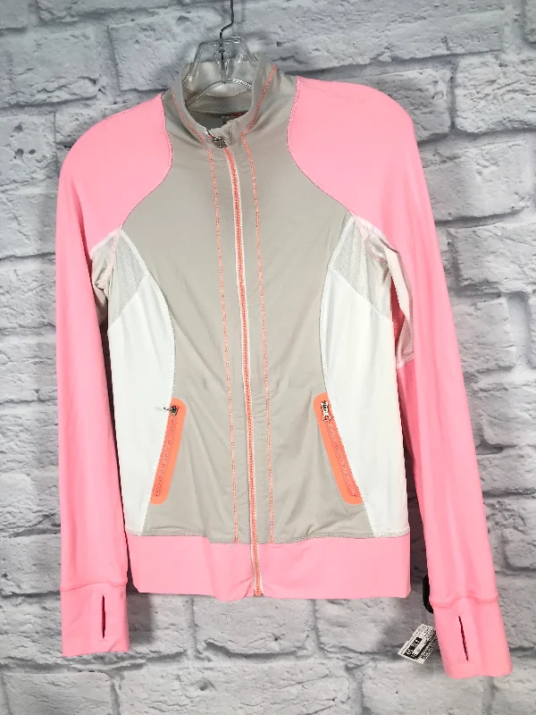 Athletic Jacket By Lululemon In Pink & Tan, Size: S Wool Fabric Cashmere Fabric Tweed Fabric Athletic Jacket By Lululemon In Pink & Tan, Size: S Wool Fabric Cashmere Fabric Tweed Fabric