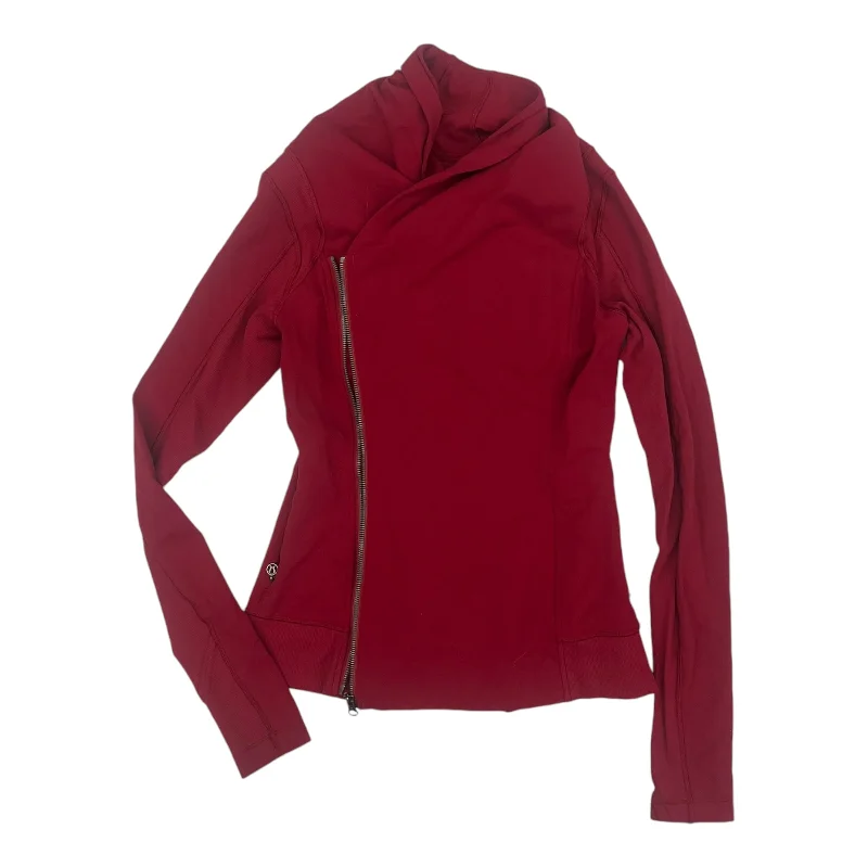 Athletic Jacket By Lululemon In Red, Size:M Wool Jacket Cashmere Jacket Tweed Jacket Athletic Jacket By Lululemon In Red, Size:M Wool Jacket Cashmere Jacket Tweed Jacket