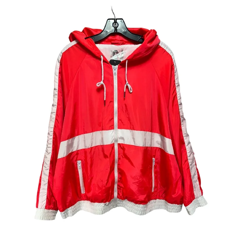 Athletic Jacket By New Look In Pink & White, Size: 3x Mesh Jacket Canvas Jacket Denim Jacket Athletic Jacket By New Look In Pink & White, Size: 3x Mesh Jacket Canvas Jacket Denim Jacket