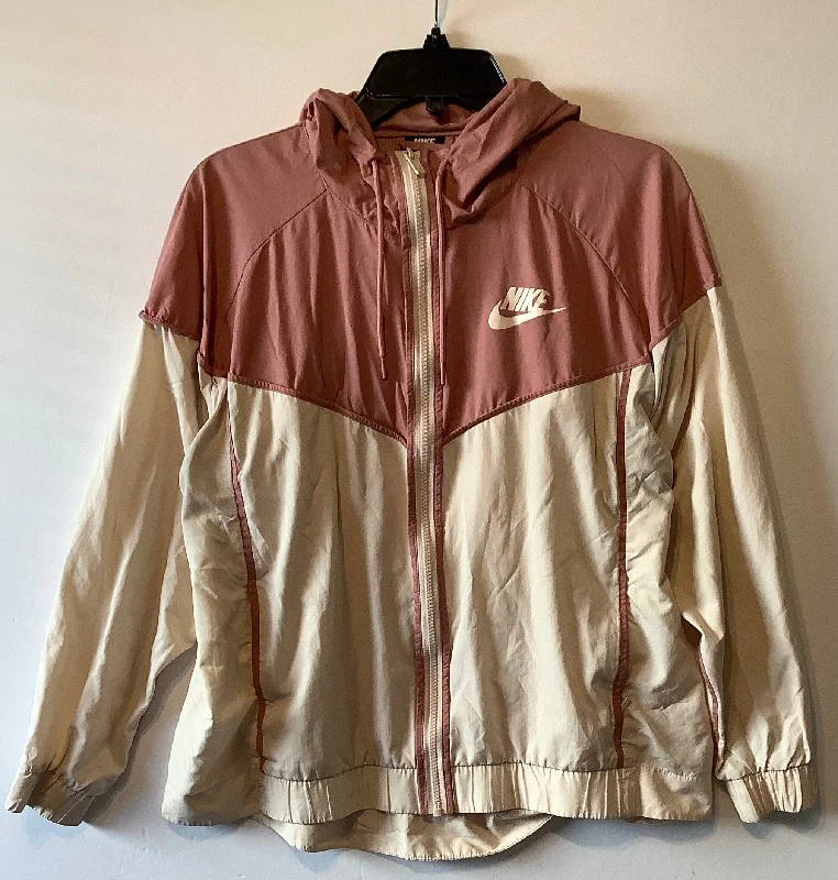Athletic Jacket By Nike Apparel In Pink, Size: 1x Cotton Fabric Linen Fabric Terry Fabric Athletic Jacket By Nike Apparel In Pink, Size: 1x Cotton Fabric Linen Fabric Terry Fabric