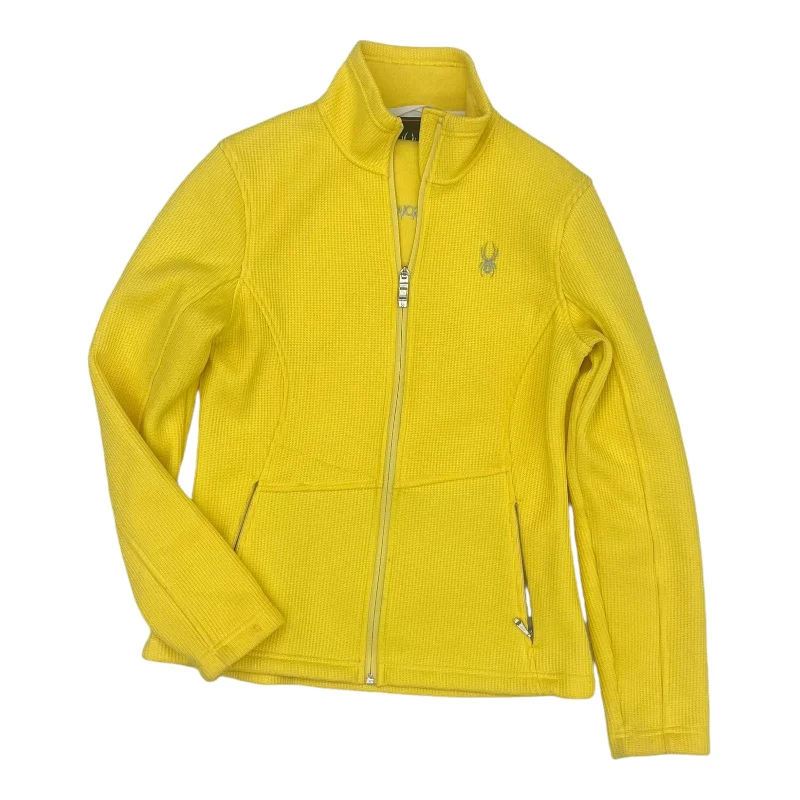 Athletic Jacket By Spyder In Yellow, Size:M Lace Jacket Ribbed Jacket Sequined Jacket Athletic Jacket By Spyder In Yellow, Size:M Lace Jacket Ribbed Jacket Sequined Jacket