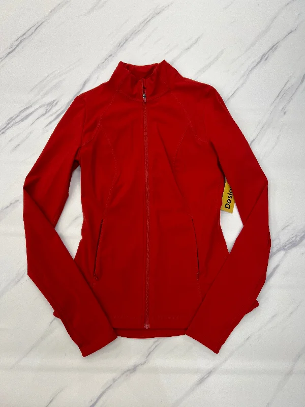 Athletic Jacket By Sweaty Betty In Red, Size: Xs Notch Collar Peter Pan Collar Cowl Neck Athletic Jacket By Sweaty Betty In Red, Size: Xs Notch Collar Peter Pan Collar Cowl Neck