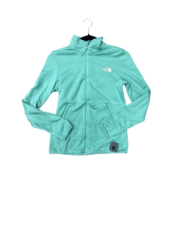 Athletic Jacket By The North Face In Blue, Size: Xs Tiered Jacket Buttoned Jacket Zippered Jacket Athletic Jacket By The North Face In Blue, Size: Xs Tiered Jacket Buttoned Jacket Zippered Jacket