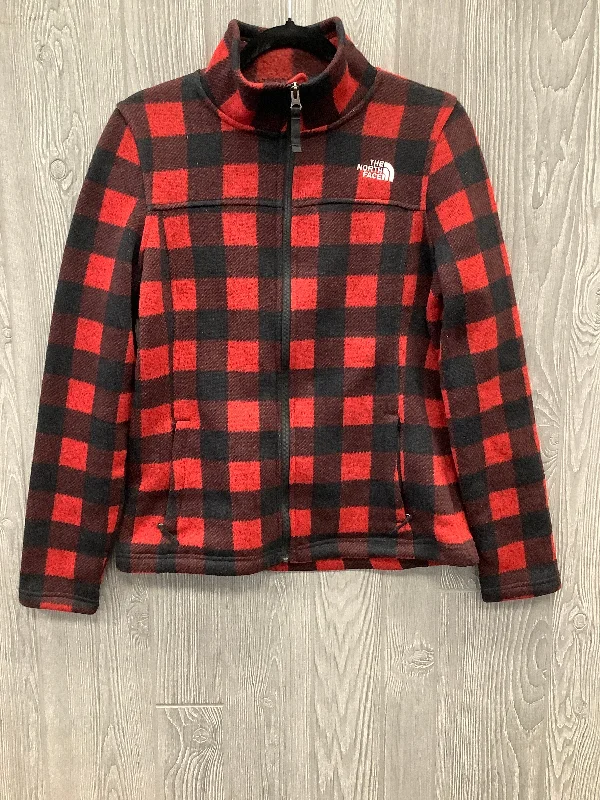 Athletic Jacket By The North Face In Plaid Pattern, Size: M Cardigan Sweater Pullover Athletic Jacket By The North Face In Plaid Pattern, Size: M Cardigan Sweater Pullover