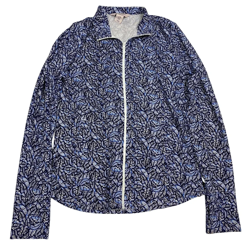 Athletic Jacket By Tommy Bahama In Blue & White, Size: M Jacket Blazer Coat