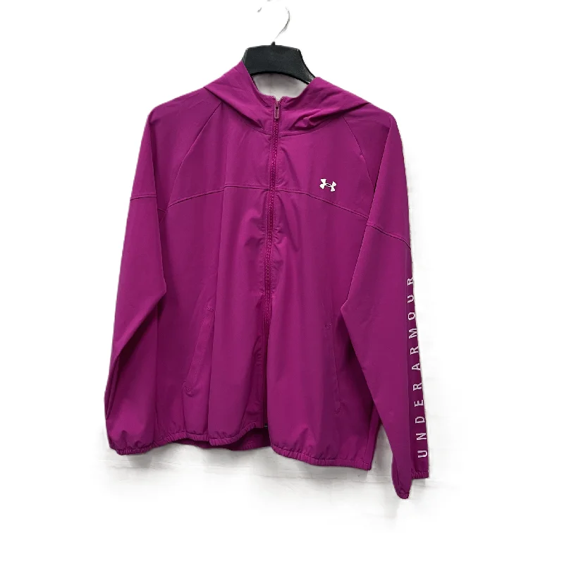 Athletic Jacket By Under Armour In Pink, Size: Xl Mesh Jacket Canvas Jacket Denim Jacket