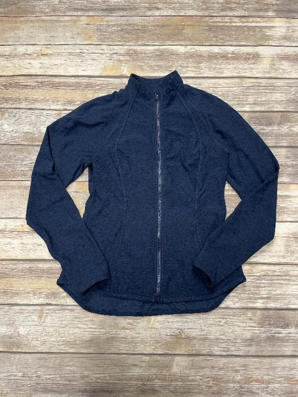 Athletic Jacket By Yogalicious In Navy, Size: L Embroidered Jacket Appliqued Jacket Beaded Jacket Athletic Jacket By Yogalicious In Navy, Size: L Embroidered Jacket Appliqued Jacket Beaded Jacket