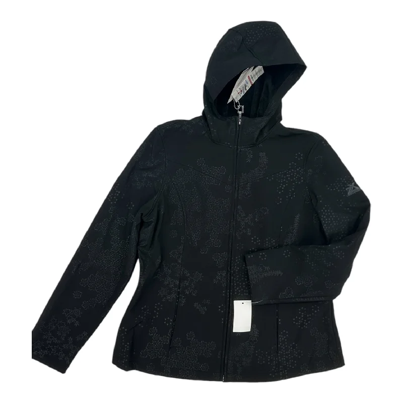 Athletic Jacket By Zero Xposure In Black, Size:L Notch Collar Jacket Peter Pan Collar Jacket Cowl Neck Jacket Athletic Jacket By Zero Xposure In Black, Size:L Notch Collar Jacket Peter Pan Collar Jacket Cowl Neck Jacket