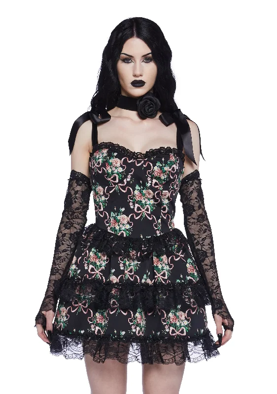 Bewitched Bloom Mini Dress Fashionable Button-Front Mini Dress