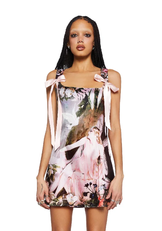 Pixie Stardust Mini Dress - Fairy Comfortable Boho Mini Dress