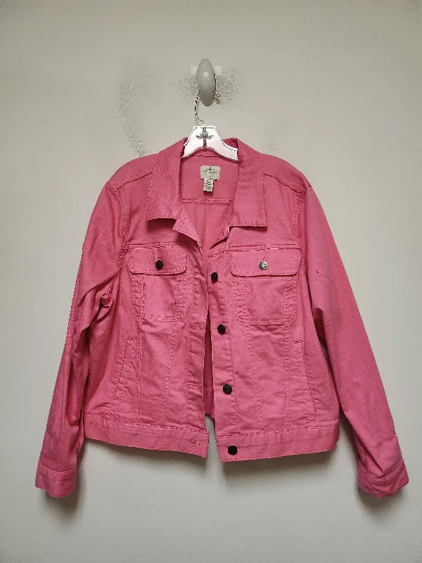Jacket Denim By St Johns Bay In Pink Denim, Size: Xxl Fleece Jacket Down Jacket Feather Jacket Jacket Denim By St Johns Bay In Pink Denim, Size: Xxl Fleece Jacket Down Jacket Feather Jacket