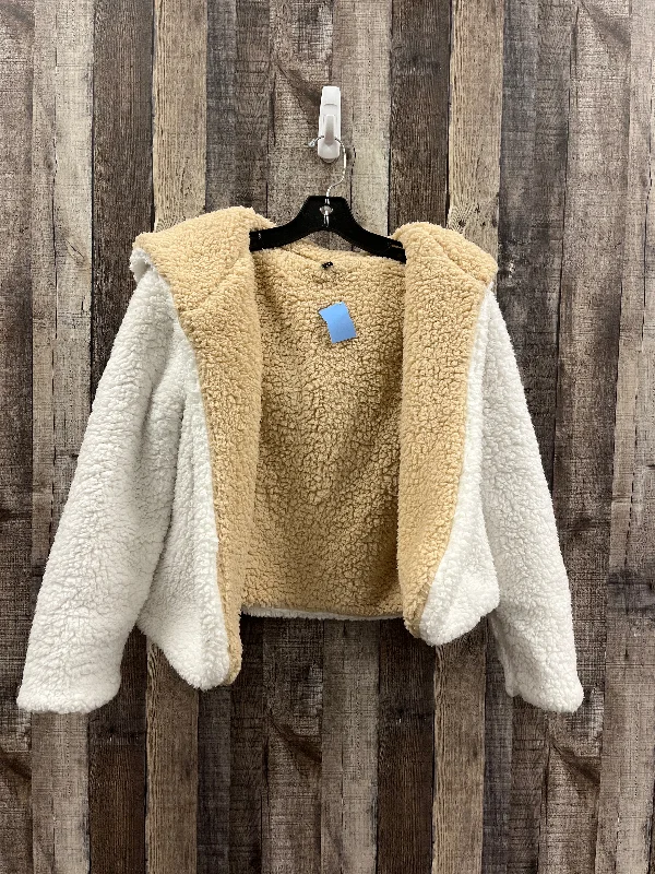 Jacket Faux Fur & Sherpa By Zaful In White, Size: L Wool Jacket Cashmere Jacket Tweed Jacket Jacket Faux Fur & Sherpa By Zaful In White, Size: L Wool Jacket Cashmere Jacket Tweed Jacket