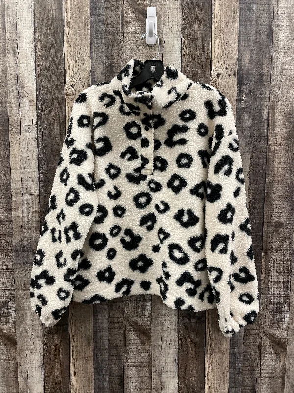 Jacket Fleece By Loft In Animal Print, Size: M Satin Fabric Silk Fabric Chiffon Fabric Jacket Fleece By Loft In Animal Print, Size: M Satin Fabric Silk Fabric Chiffon Fabric