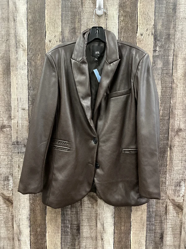 Jacket Leather By Cme In Brown, Size: 8 Collared Jacket Crew Neck Jacket Turtle Neck Jacket Jacket Leather By Cme In Brown, Size: 8 Collared Jacket Crew Neck Jacket Turtle Neck Jacket