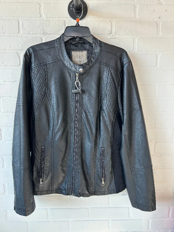 Jacket Moto By Maurices In Black, Size: 1x Chenille Fabric Brocade Fabric Lace Fabric Jacket Moto By Maurices In Black, Size: 1x Chenille Fabric Brocade Fabric Lace Fabric