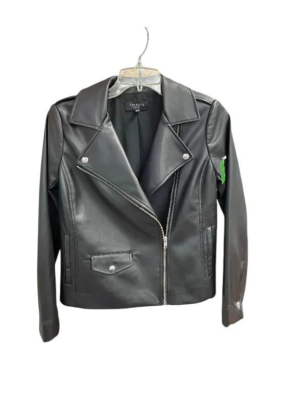 Jacket Moto By Talbots In Black, Size: Xsp Wool Jacket Cashmere Jacket Tweed Jacket
