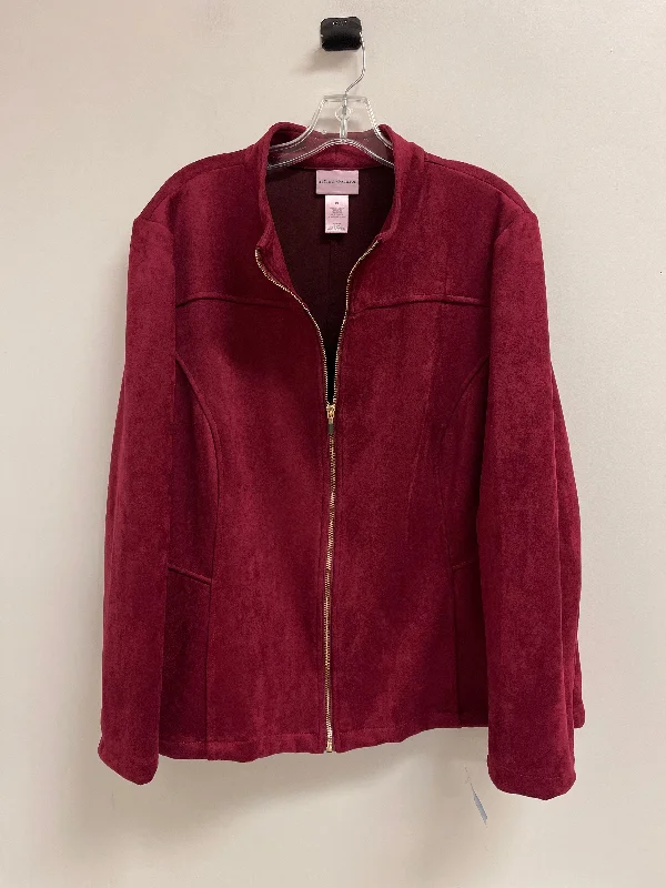 Jacket Other By Alfred Dunner In Red, Size: Xl Hoodie Zip-Up Jacket Button-Up Jacket Jacket Other By Alfred Dunner In Red, Size: Xl Hoodie Zip-Up Jacket Button-Up Jacket