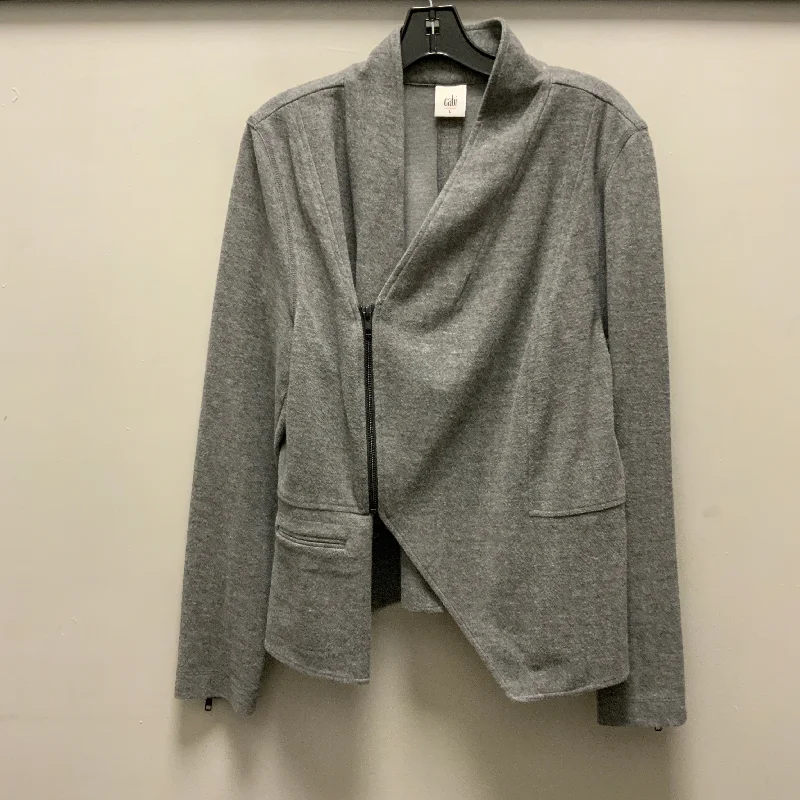 Jacket Other By Cabi In Ivory, Size: L Zip Front Button Front Snap Front