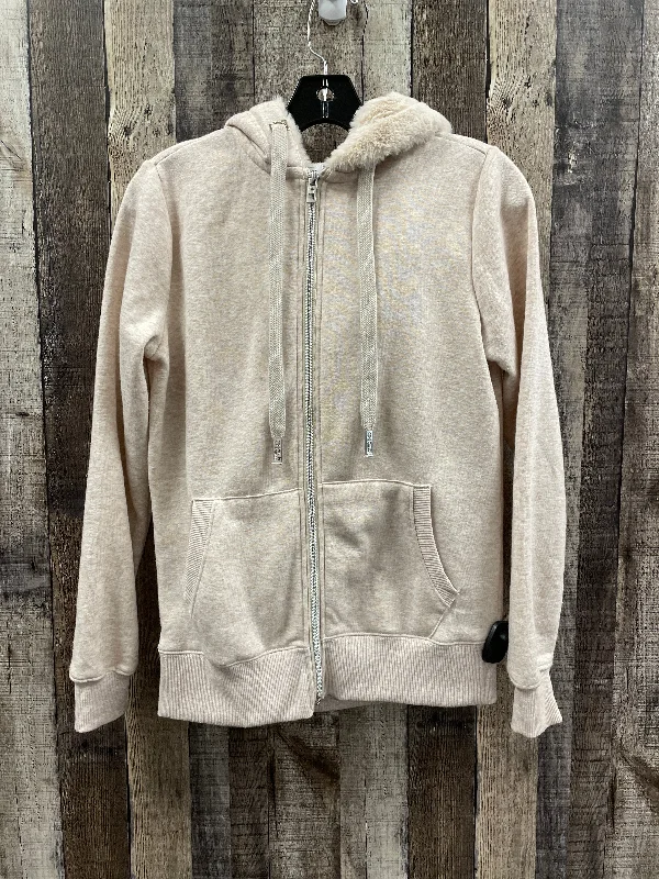 Jacket Other By Cme In Beige, Size: S Zippered Front Buttoned Front Snap Front