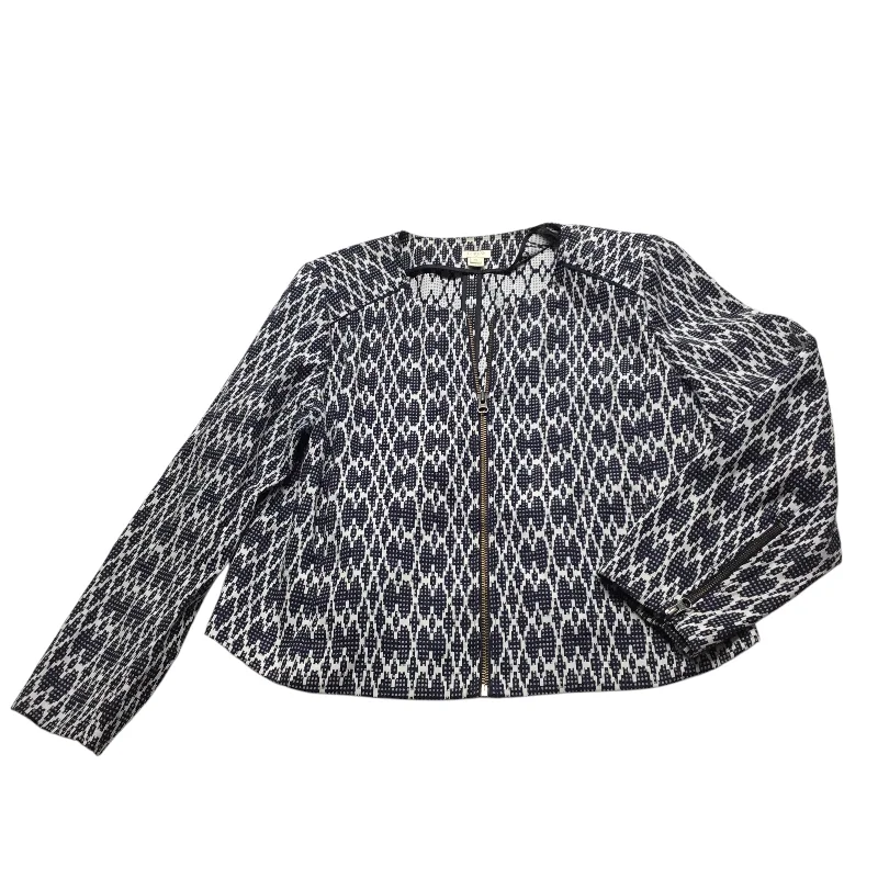 Jacket Other By J. Crew In Blue & White, Size: Xl Elasticated Jacket Padded Jacket Insulated Jacket Jacket Other By J. Crew In Blue & White, Size: Xl Elasticated Jacket Padded Jacket Insulated Jacket