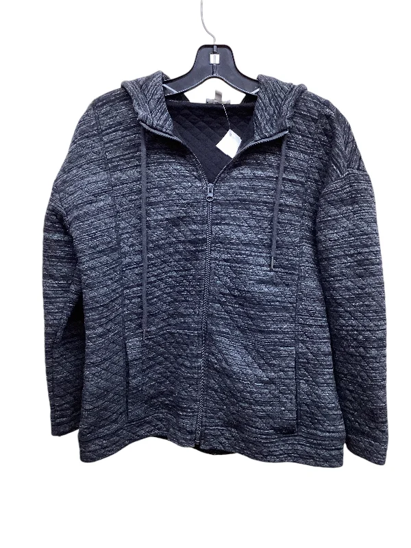 Jacket Other By Talbots In Black & Grey, Size: Xs Fleece Fabric Down Fabric Feather Fabric Jacket Other By Talbots In Black & Grey, Size: Xs Fleece Fabric Down Fabric Feather Fabric