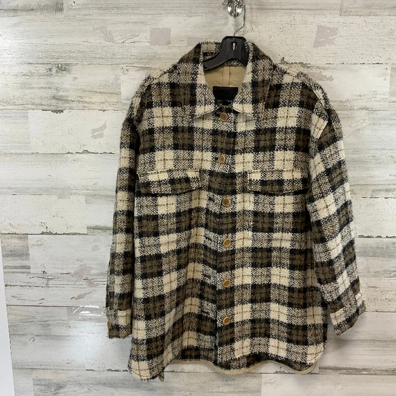 Jacket Shirt By Banana Republic In Brown, Size: Mp Hooded Jacket Caped Jacket Shawl Collar Jacket Jacket Shirt By Banana Republic In Brown, Size: Mp Hooded Jacket Caped Jacket Shawl Collar Jacket