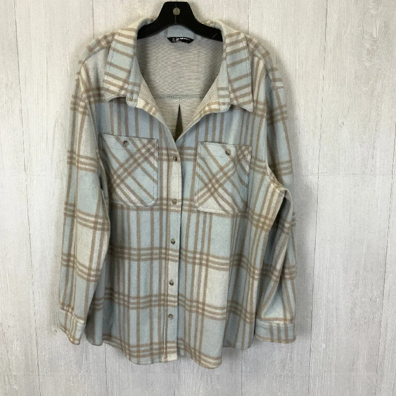 Jacket Shirt By Members Mark In Plaid Pattern, Size: Xxl Print Jacket Jacquard Jacket Embroidered Jacket Jacket Shirt By Members Mark In Plaid Pattern, Size: Xxl Print Jacket Jacquard Jacket Embroidered Jacket