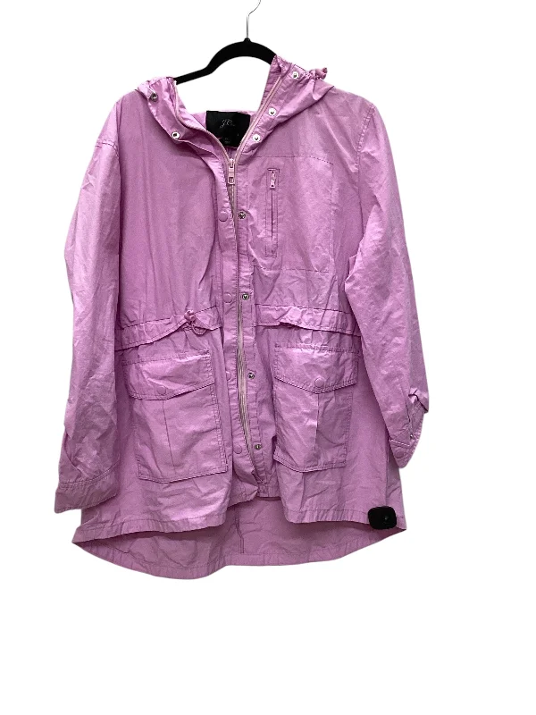 Jacket Windbreaker By J. Crew In Pink, Size: Xl Toggled Jacket Drawstring Jacket Belted Jacket Jacket Windbreaker By J. Crew In Pink, Size: Xl Toggled Jacket Drawstring Jacket Belted Jacket
