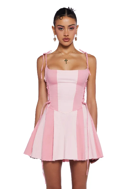 Lady’s Dilemma Mini Dress Classic Striped Mini Dress