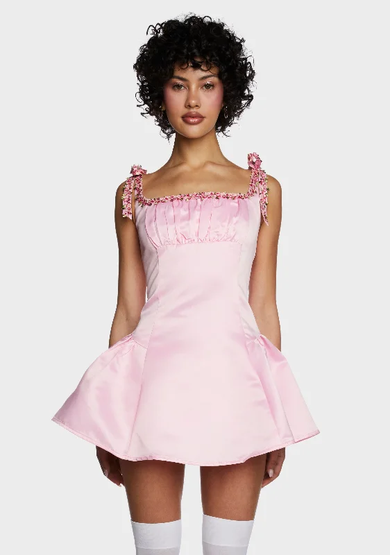 Mayfair Residence Mini Dress - Pink Stylish Summer Mini Dress