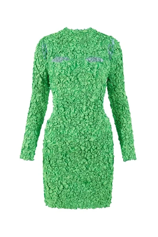 NEON GREEN BILLIE MINI DRESS Trendy Lace Mini Dress
