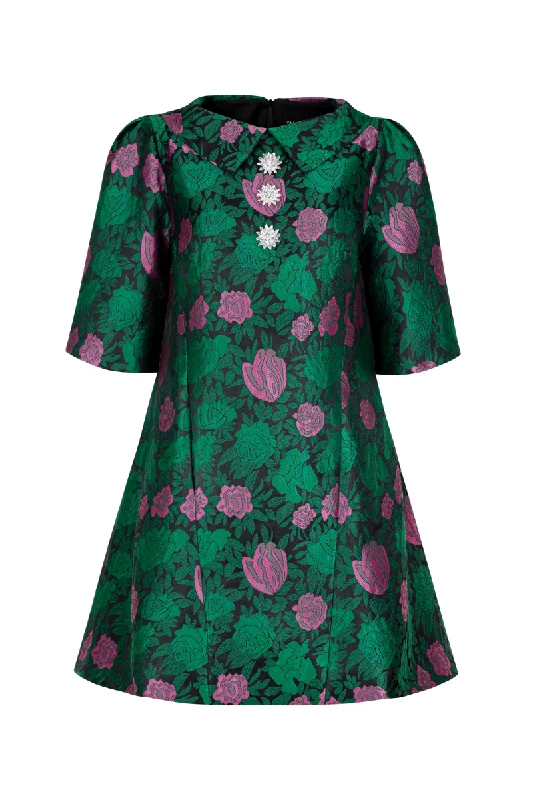 PETER PAN COLLAR A-LINE MINI DRESS Stylish Sweetheart Mini Dress