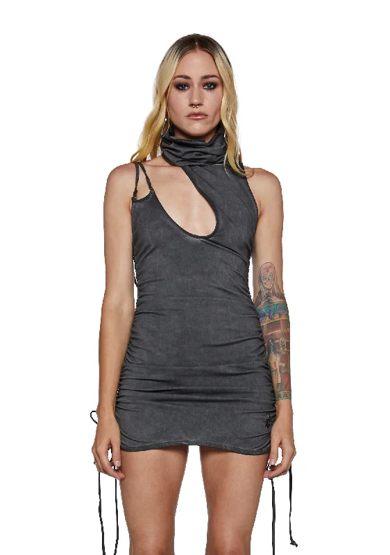 Tempo Cut-Out Mini Dress Stylish Button-Down Mini Dress