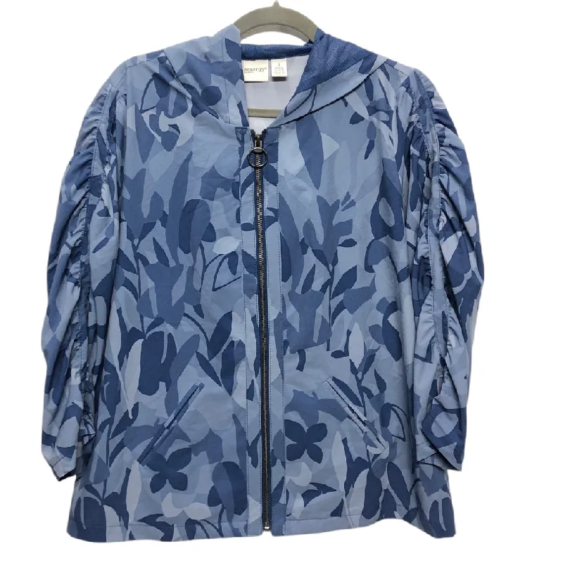 Athletic Jacket By Chicos In Blue, Size: M Corduroy Jacket Velvet Jacket Brocade Jacket Athletic Jacket By Chicos In Blue, Size: M Corduroy Jacket Velvet Jacket Brocade Jacket
