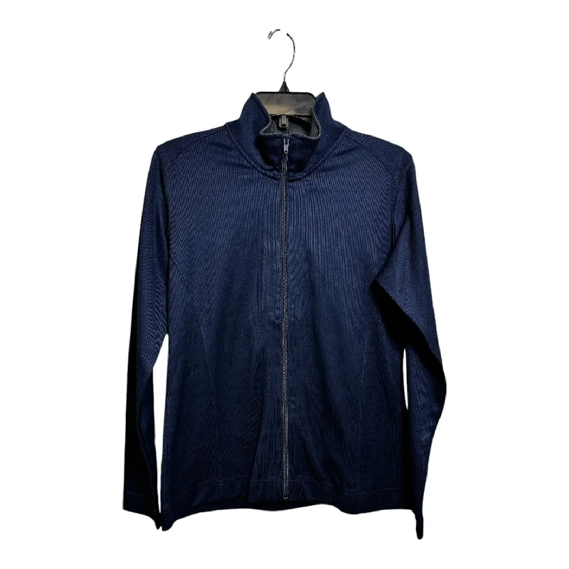 Athletic Jacket By Cme In Navy, Size: M Knit Jacket Woven Jacket Fleece Jacket